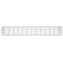 Aliuminio grotelės EUROPLAST RA850S, 80 x 500 mm, sidabro