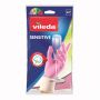 Guminės pirštinės Vileda Sensitive, S dydis