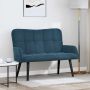 Dviejų vietų sofa Mėlyna 115 x 61 x 87 cm Aksomas