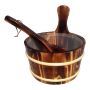Saunos kubilas su samčiu FLAMMIFERA AP-004W, 4 l