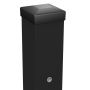 Vartų ir vartelių stulpas W6752, 70 x 70 x 2150 mm, juoda