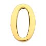 Durų numeris "0" Vagner SDH GP-0, aukso spalvos, 4,5 cm