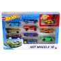 Žaislinis mašinėlių rinkinys Hot Wheels 54886, 10vnt.