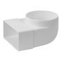 Ventiliacijos alkūnė EUROPLAST KLD 110 x 55mm D100 90°