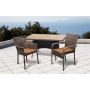 Lauko stalas DOMOLETTI PARNU 15080, rudas, 140×85×74 cm