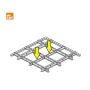 Konstrukcijos skersinis Knauf KCS, PROF DONN T24/600, baltas