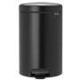 Šiukšliadėžė Brabantia NewIcon, juoda, 5l, 29.1x20.5cm