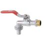 Sodo čiaupas 414701520, 1/2", 3/4" su išor. sriegiu