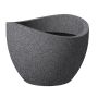 Vazonas Scheurich Granit, plastikinis, Ø 50cm, tamsiai pilka