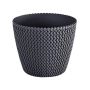 Vazonas Prosperplast Splofy DSP190, Ø 18.7 cm, juodas