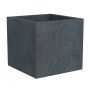 Vazonas Scheurich Stony Black, plastikinis, Ø 28.5cm, juodas