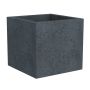 Vazonas Scheurich Stony Black, plastikinis, Ø 38 cm, juodas