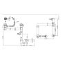 Sifonas dvigubai plautuvei Aniplast LD0505PL, 1 1/2 x 40