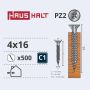 Medsraigčiai Haushalt, 4 x 16 mm, ZN, PZ2, 500 vnt.