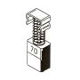 Angliniai šepetėliai 30-00-070-A, 5 x 8 x 11 mm, 2 vnt