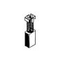 Angliniai šepetėliai 30-00-075-H, 5 x 8 x 14 mm, 2 vnt