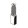 Angliniai šepetėliai 30-06-020-A, 5 x 8 x 16 mm, 2 vnt