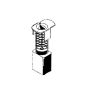Angliniai šepetėliai 30-14-009-H, 6 x 8,5 x 13 mm, 2 vnt