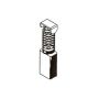 Angliniai šepetėliai 30-19-007-H, 5 x 8 x 16 mm, 2 vnt