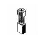 Angliniai šepetėliai 30-19-025-H, 5 x 8 x 11,5 mm, 2 vnt