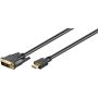 Kabelis MICRO_CONNEC HDMI M, DVI M, 2m, juodas HDM191812