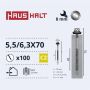 Savisriegiai Haushalt, DIN 7504K, 5.5/6.3 x 70 mm, 100 vnt.