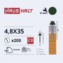 SAVISR 4.8X35 MED+EPDM RAL6020 (200-12)