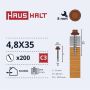 SAVISR 4.8X35 MED+EPDM RAL8004 (200-12)