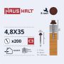 SAVISRIEGIAI 4,8X35 MED+EPDM RAL8015 (200-12)