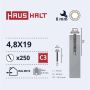 SAVISR 4.8X19 MET+EPDM RAL9010 (250-12)