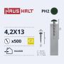 Savisriegiai Haushalt, DIN 14566, 4,2 x 13 mm, 500 vnt.