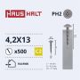 Savisriegiai Haushalt, DIN 14566, 4,2 x 13 mm, 500 vnt.