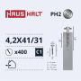 Savisriegiai Haushalt, DIN 14566, 4,2 x 41 mm, 400 vnt.