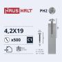 Savisriegiai Haushalt, DIN 14566, 4,2 x 19 mm, 500 vnt.