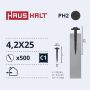 Savisriegiai Haushalt, DIN 14566, 4,2 x 25 mm, 500 vnt.