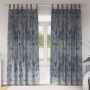 Aksominio tipo užuolaidos 2 pcs Sidabrinė Pilka 260 x 140 cm