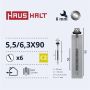 Savisriegiai Haushalt, DIN 7504K, 5,5/6,3 x 90 mm, 6 vnt.