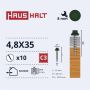 Savisriegiai Haushalt, DIN 7504K, 4,8 x 35 mm, 10 vnt.