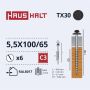 Savisriegiai Haushalt, DIN 7504N, 5,5 x 100/65 mm, 6 vnt.