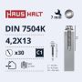 Savisriegiai Haushalt, DIN 7504K, 4,2 x 13 mm, 30 vnt.