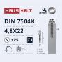 Savisriegiai Haushalt, DIN 7504K, 4,8 x 22 mm, 25 vnt.
