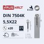 Savisriegiai Haushalt, DIN 7504K, 5,5 x 22 mm, 20 vnt.