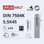 Savisriegiai Haushalt, DIN 7504K, 5,5 x 45 mm, 15 vnt.