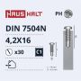 Savisriegiai Haushalt, DIN 7504N, 4.2 x 16 mm, 30 vnt.