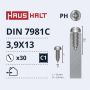 Savisriegiai Haushalt, DIN7981C, 3,9 x 13 mm, 30 vnt.