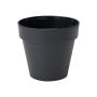 Vazonas Form Plastic Ibiza Soft Mat 4110, Ø 14 cm, juodas