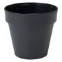 Vazonas Form Plastic Ibiza Soft Mat 4150, Ø 22 cm, juodas