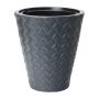 Vazonas Form Plastic Makata 2800, plastikinis, Ø30cm, pilkas