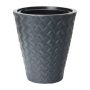Vazonas Form Plastic Makata 2820, plastikinis, Ø40cm, pilkas