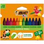 Vaškinės kreidelės BIC 8297732, 12 spalvų